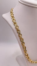 Load image into Gallery viewer, 6.7mm Fancy Heart Link Necklace In 10 KT Yellow Gold