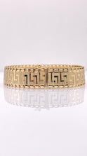 Load image into Gallery viewer, 13mm 14 KT Greek Key Design Women’s Bracelet