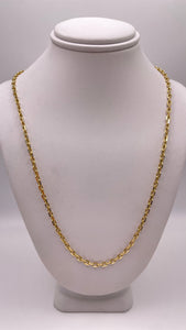 2.5mm Hermes Link Chain In 10 KT Yellow Gold