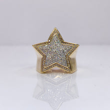 Load image into Gallery viewer, Natural Diamond Star Ring In 10 KT Yellow Gold