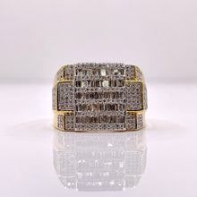 Load image into Gallery viewer, 1.10 CT. Natural Diamond Men’s Ring In 10 KT Yellow Gold