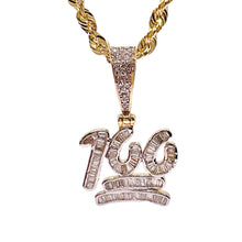 Load image into Gallery viewer, 0.69 CT. Natural Diamond 100 Pendant In 10 KT Yellow Gold