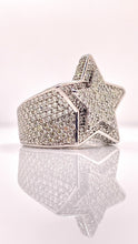 Load image into Gallery viewer, 7.80 CT. Natural Diamond Men’s Star Ring In 14 KT White Gold
