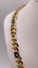 Load image into Gallery viewer, 6mm Two Tone Link Chain In 14 KT Yellow &amp; White Gold