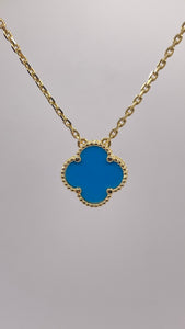 Clover Necklace In 10 KT Yellow Gold