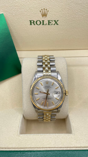 36mm Two-Tone Rolex DateJust With White Dial