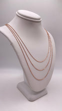 Load image into Gallery viewer, 1.0mm Dainty Cable Link Chain In 10 KT Rose Gold