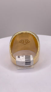 1.01 CT. Natural Diamond Men’s Round Shape Ring In 10 KT Yellow Gold