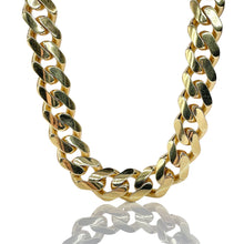 Load image into Gallery viewer, 15mm Hollow Monaco Chain In 14 KT Yellow Gold