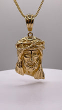 Load image into Gallery viewer, Jesus Pendent In 10 KT Yellow Gold