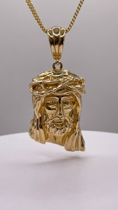 Jesus Pendent In 10 KT Yellow Gold