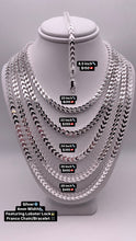 Load image into Gallery viewer, 4.0mm Franco Link Chain/Bracelet In Silver