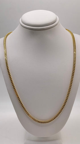 2.95mm Franco Link Chain In 10 KT Yellow Gold