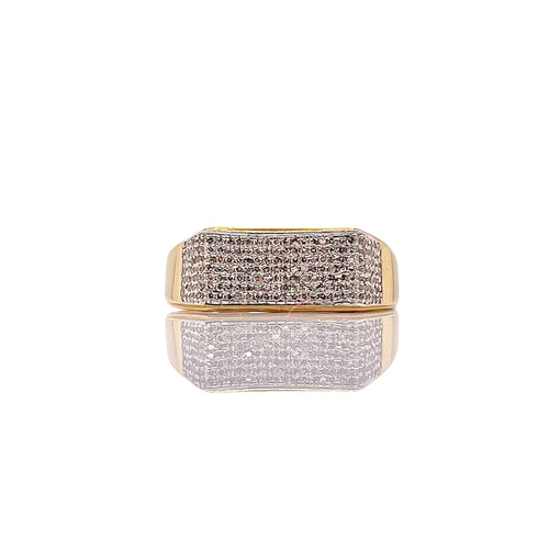 0.38 CT. Natural Diamond Men’s Ring In 10 KT Yellow Gold