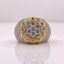 Load image into Gallery viewer, 3.20 CT. Lab Grown Diamond Men’s Ring In 10 KT Yellow Gold