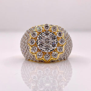 3.20 CT. Lab Grown Diamond Men’s Ring In 10 KT Yellow Gold