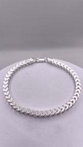 4.0mm Franco Link Chain/Bracelet In Silver