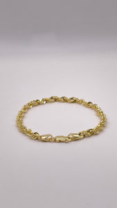 4.4mm Diamond Cut Rope Chain In 10 KT Yellow Gold