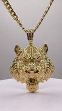 Load image into Gallery viewer, Tiger Pendent In 10 KT Yellow Gold