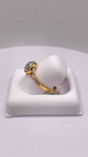 Load image into Gallery viewer, 0.32 CT. Natural Diamond Round Shape Women’s Ring In 10 KT Yellow Gold