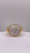 Load image into Gallery viewer, 1.06 CT. Natural Diamond Round Shape Men’s Ring In 10 KT Yellow Gold