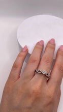 Load image into Gallery viewer, 18 KT 0.44 CT. Natural Diamond Infinity Ring In White Gold