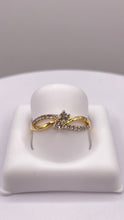 Load image into Gallery viewer, 0.23 CT. Natural Diamond Infiniti Ring In 10 KT Yellow Gold