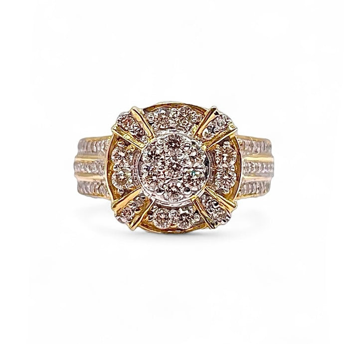 0.94 CT. Natural Diamond Ring In 10 KT Yellow Gold