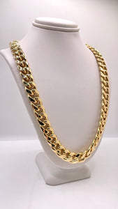 11mm Miami Cuban Link Chain In 10 KT Yellow Gold
