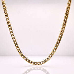 Solid Millennium Franco Link Chain In 10 KT Yellow Gold