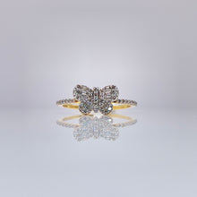 Load image into Gallery viewer, 0.28 CT. T.D.W Natural Diamond Butterfly Ring In 10 KT Yellow Gold