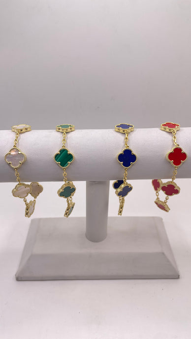 Clover Bracelet In 10 KT Yellow Gold
