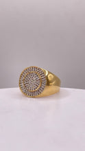 Load image into Gallery viewer, 0.65 CT. Natural Diamond Round Shape Men Ring In 10 KT Yellow Gold