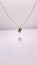 Load image into Gallery viewer, Dainty Initial Pendent &amp; Chain Combo In 10 KT Yellow Gold