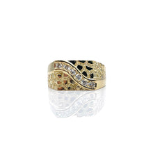Load image into Gallery viewer, CZ Nugget Ring In 10 KT Yellow Gold