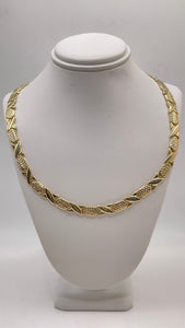 6.9mm Fancy Link Necklace In 10 KT Yellow Gold