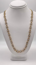 Load image into Gallery viewer, 7mm 4.92 CT. Natural Diamond Gucci Link Chain In 10 KT Yellow Gold