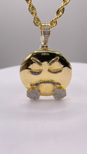 Load image into Gallery viewer, 0.41 CT. Natural Diamond Emoji Pendent In 10 KT Yellow Gold