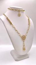 Load image into Gallery viewer, Women’s 14 KT LV Necklace &amp; Bracelet Set With CZ