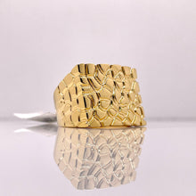 Load image into Gallery viewer, Men’s Nugget Ring In 10 KT Yellow Gold