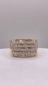 1.28 CT. Natural Diamond Men’s Ring In 10 KT Yellow Gold