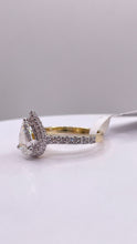 Load image into Gallery viewer, 1.48 CT. Lab Grown Diamond Pair Shape Engagement Ring In 10 KT Yellow Gold