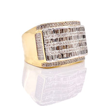 Load image into Gallery viewer, 1.28 CT. Natural Diamonds Men’s Ring In 10 KT Yellow Gold