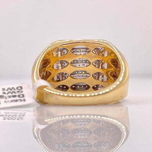 0.56 CT. Natural Diamond Men’s Ring In 10 KT Yellow Gold