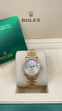 Load image into Gallery viewer, 28mm Ladies Rolex DateJust Watch 18 KT With Silver Diamond Dial