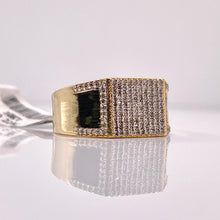 Load image into Gallery viewer, 0.55 CT. Natural Diamond Men’s Square Shape Ring In 10 KT Yellow Gold
