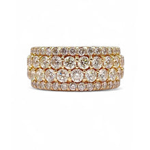 Load image into Gallery viewer, 7.00 CT. Natural Diamond 14 KT Yellow Gold Men’s Eternity Ring