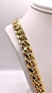 11mm Miami Cuban Link Chain In 10 KT Yellow Gold