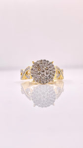 0.48 CT. Natural Diamond Women’s Infiniti Design Ring In 10 KT Yellow Gold