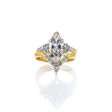 Load image into Gallery viewer, 2.39 CT. T.D.W Lab Grown Marquise Engagement Set In 14 KT Yellow Gold